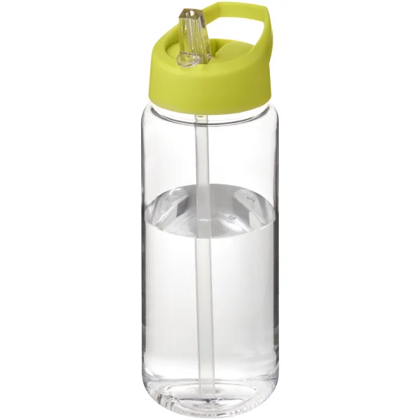 H2O Active® Octave Tritan™ 600 ml spout lid sport bottle - Unbranded White Lime