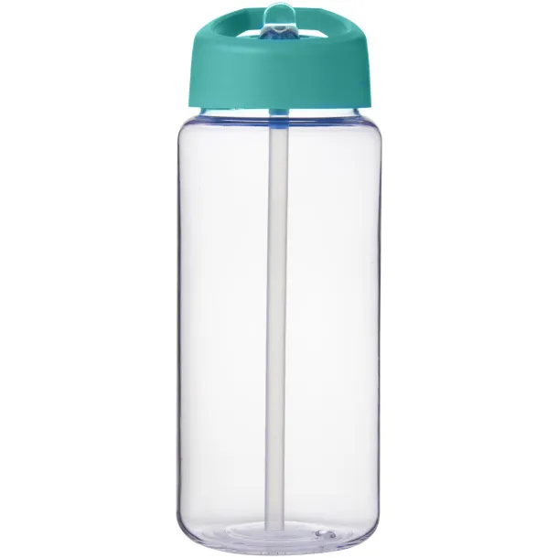 H2O Active® Octave Tritan™ 600 ml spout lid sport bottle - Unbranded White Aqua blue