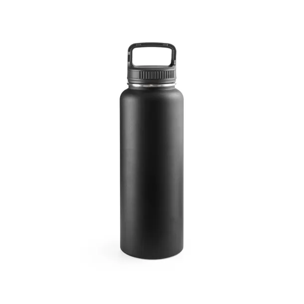 SINNER 90% recycled stainless steel bottle with a large capacity of up to 1200 mL Black