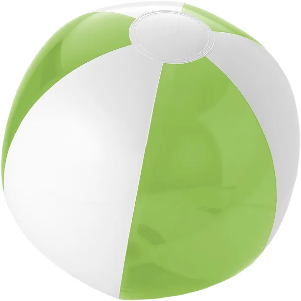 Bondi solid and transparent beach ball Lime White