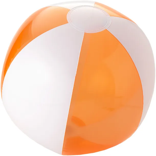 Bondi solid and transparent beach ball Orange White