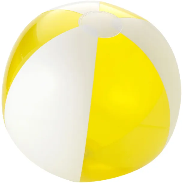 Bondi solid and transparent beach ball Yellow White