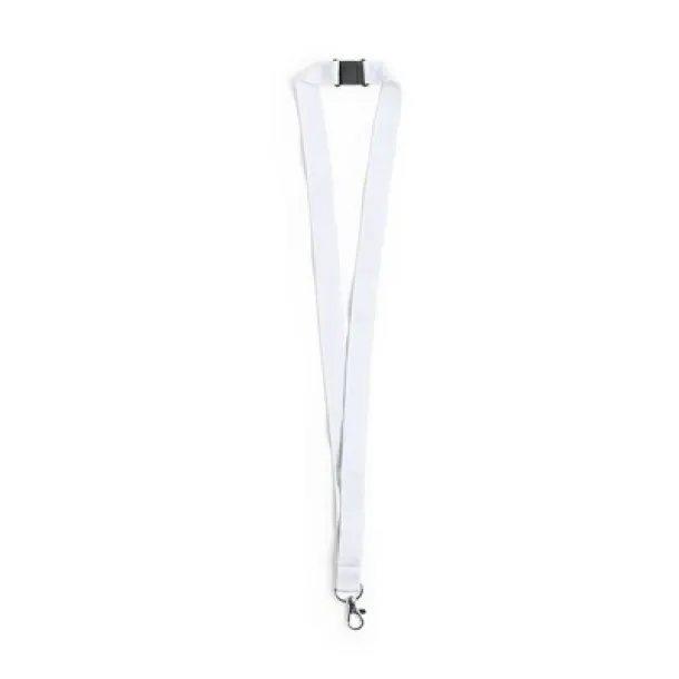  Lanyard with safety catch white