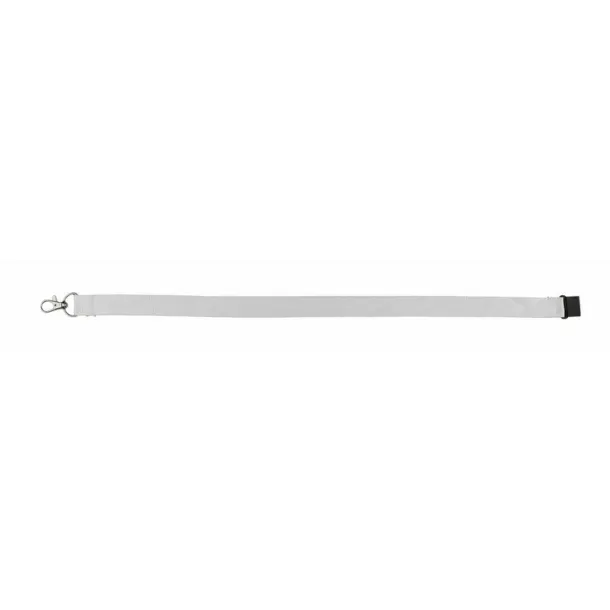  Lanyard with safety catch white