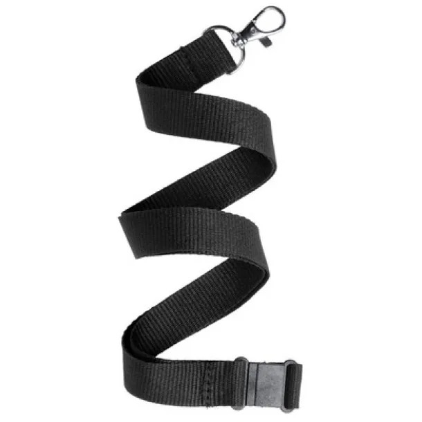  Lanyard with safety catch black