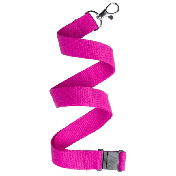  Lanyard with safety catch fuchsia