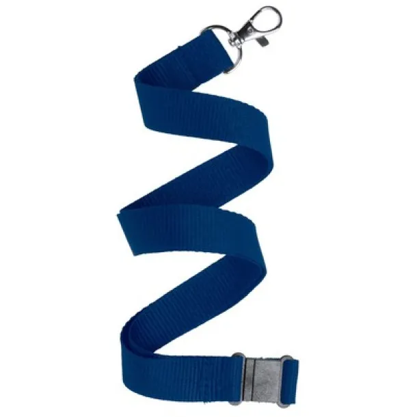  Lanyard with safety catch navy blue