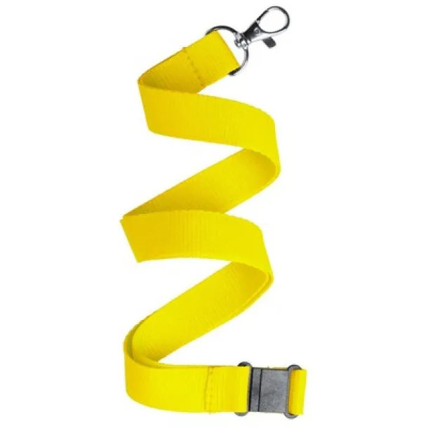  Lanyard with safety catch yellow