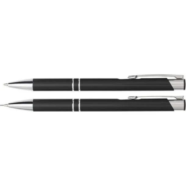  Writing set, ball pen and mechanical pencil black