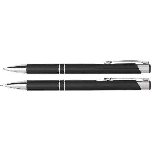  Writing set, ball pen and mechanical pencil black