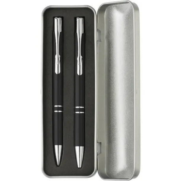  Writing set, ball pen and mechanical pencil black