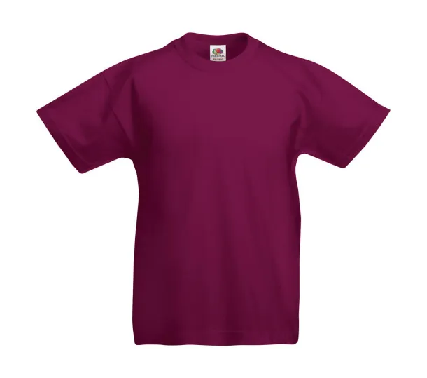  Dječja kratka majica, 145 g/m² - Fruit of the Loom burgundac