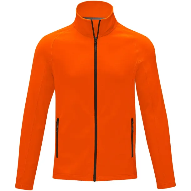 Zelus men's fleece jacket - Elevate Essentials Orange