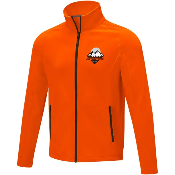 Zelus men's fleece jacket - Elevate Essentials Orange