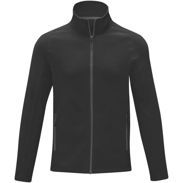 Zelus men's fleece jacket - Elevate Essentials Solid black