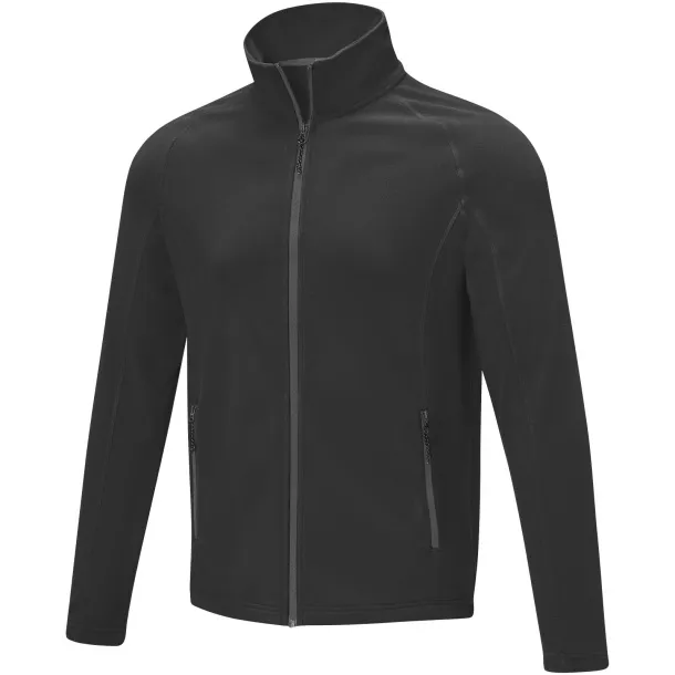 Zelus men's fleece jacket - Elevate Essentials Solid black