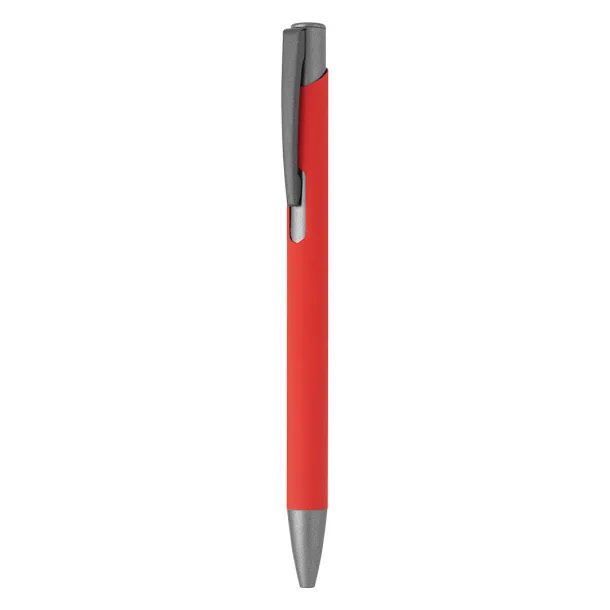 OGGI SOFT GRAY Metal ball pen Red