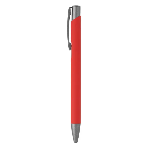 OGGI SOFT GRAY Metal ball pen Red