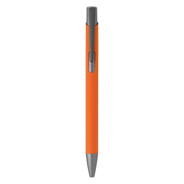 OGGI SOFT GRAY Metal ball pen Orange