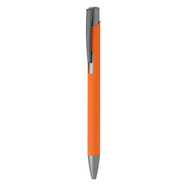 OGGI SOFT GRAY Metal ball pen Orange