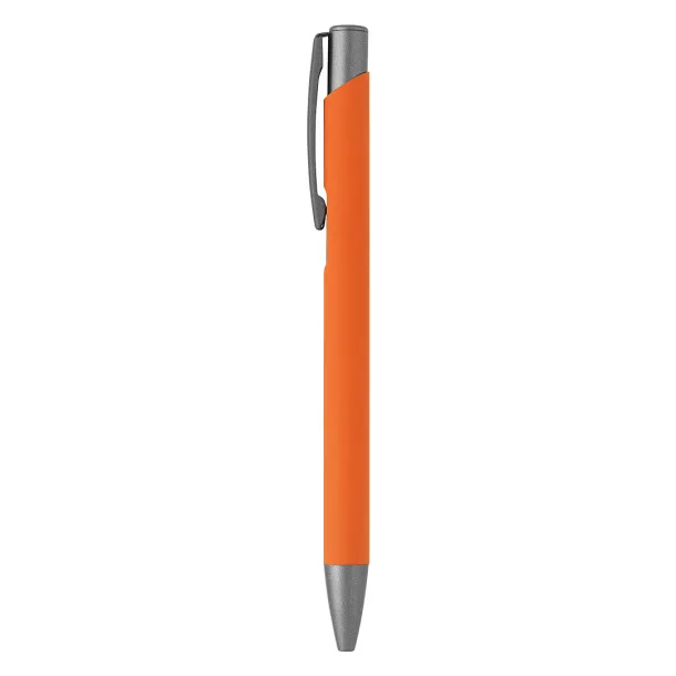 OGGI SOFT GRAY Metal ball pen Orange