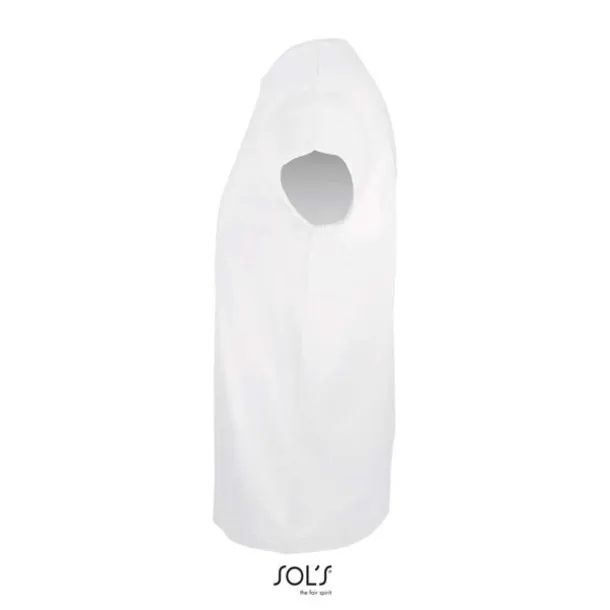 SOL'S REGENT FIT Muška kratka majica s okruglim ovratnikom, 150 g/m2 - SOL'S Bijela