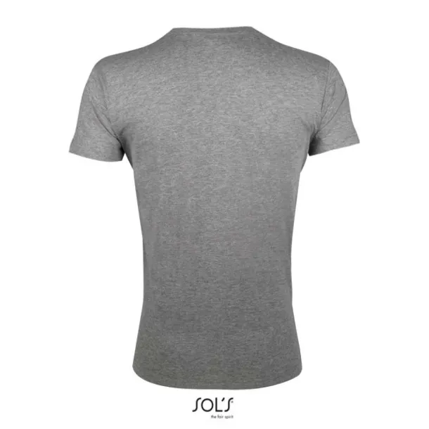 SOL'S REGENT FIT Muška kratka majica s okruglim ovratnikom, 150 g/m2 - SOL'S Grey Melange