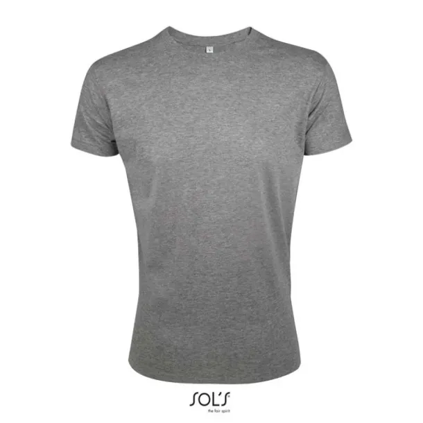 SOL'S REGENT FIT Muška kratka majica s okruglim ovratnikom, 150 g/m2 - SOL'S Grey Melange