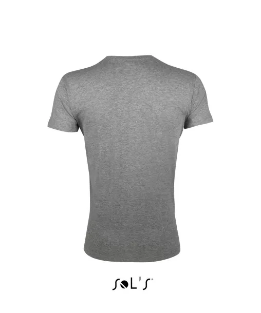 SOL'S REGENT FIT Muška kratka majica s okruglim ovratnikom, 150 g/m2 - SOL'S Grey Melange
