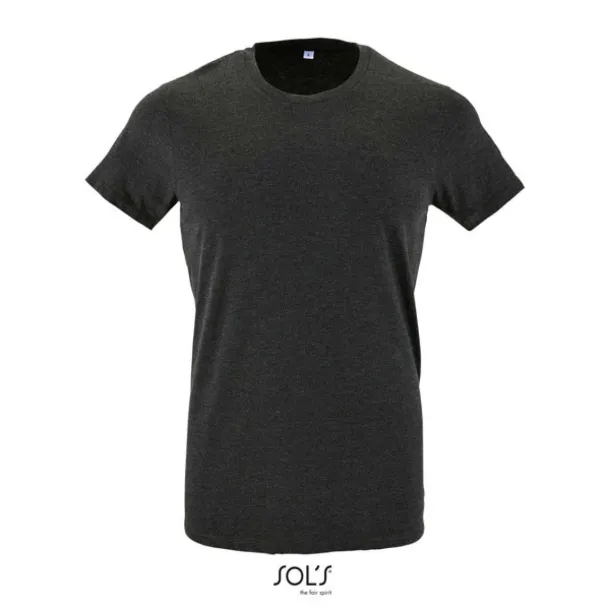 SOL'S REGENT FIT Muška kratka majica s okruglim ovratnikom, 150 g/m2 - SOL'S Charcoal Melange