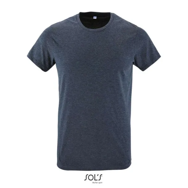 SOL'S REGENT FIT Muška kratka majica s okruglim ovratnikom, 150 g/m2 - SOL'S Heather Denim