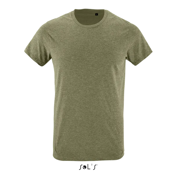 SOL'S REGENT FIT SOL'S REGENT FIT - MEN’S ROUND NECK CLOSE FITTING T-SHIRT - SOL'S Heather Khaki