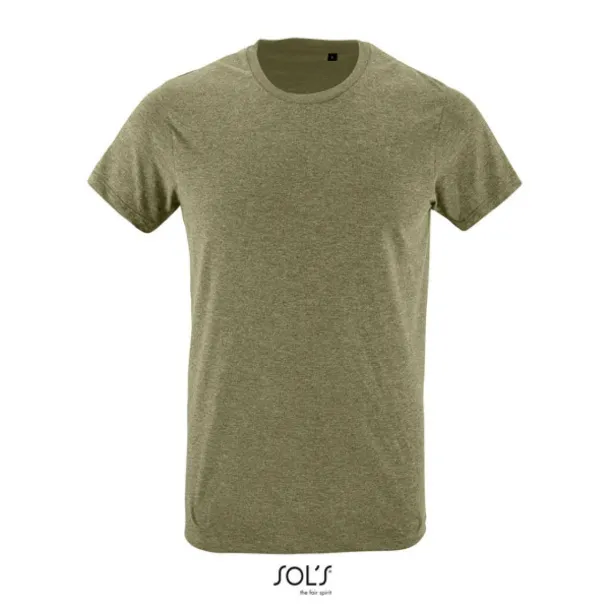 SOL'S REGENT FIT SOL'S REGENT FIT - MEN’S ROUND NECK CLOSE FITTING T-SHIRT - SOL'S Heather Khaki