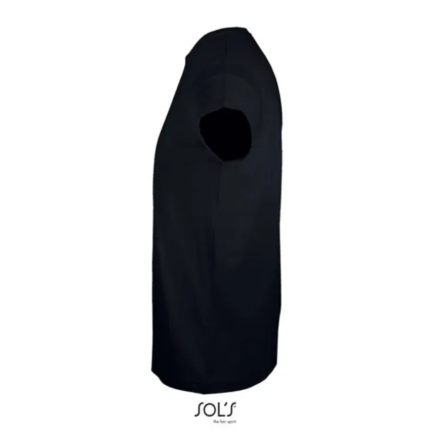 SOL'S REGENT FIT Muška kratka majica s okruglim ovratnikom, 150 g/m2 - SOL'S Crna