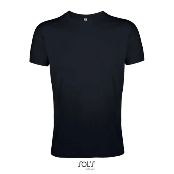 SOL'S REGENT FIT Muška kratka majica s okruglim ovratnikom, 150 g/m2 - SOL'S Crna
