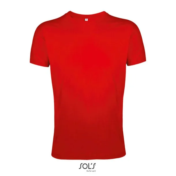 SOL'S REGENT FIT Muška kratka majica s okruglim ovratnikom, 150 g/m2 - SOL'S Crvena