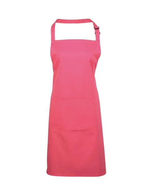  ‘COLOURS’ BIB APRON WITH POCKET - Premier Fuchsia