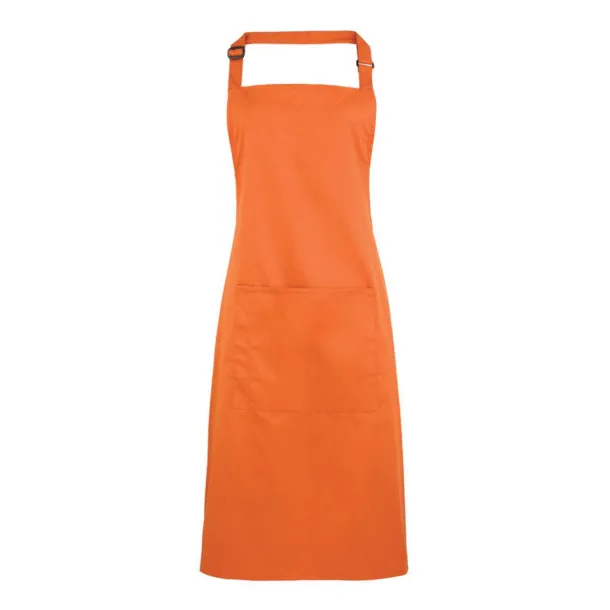  ‘COLOURS’ BIB APRON WITH POCKET - Premier Terracotta