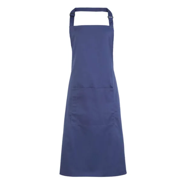  ‘COLOURS’ BIB APRON WITH POCKET - Premier Marine Blue