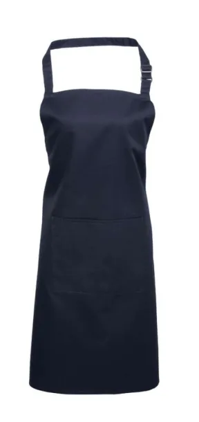  ‘COLOURS’ BIB APRON WITH POCKET - Premier Navy