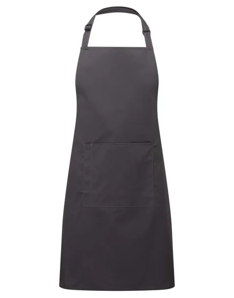  ‘COLOURS’ BIB APRON WITH POCKET - Premier Titanium