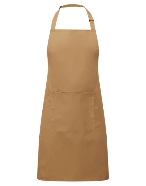  ‘COLOURS’ BIB APRON WITH POCKET - Premier Camel