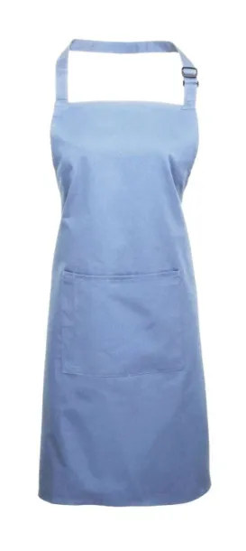  ‘COLOURS’ BIB APRON WITH POCKET - Premier Mid Blue