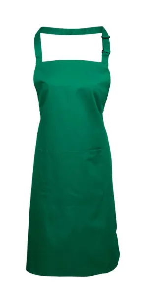  ‘COLOURS’ BIB APRON WITH POCKET - Premier Emerald