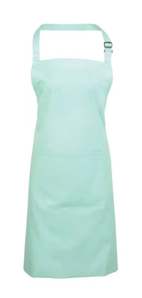  ‘COLOURS’ BIB APRON WITH POCKET - Premier Aqua