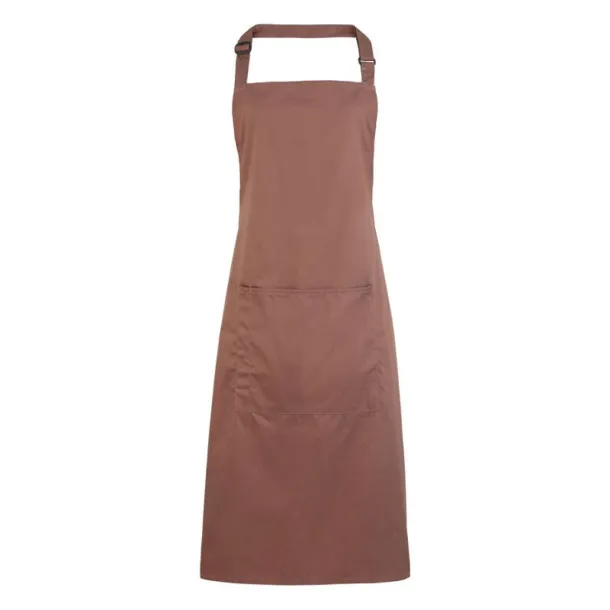  ‘COLOURS’ BIB APRON WITH POCKET - Premier Mocha