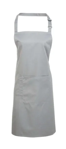  ‘COLOURS’ BIB APRON WITH POCKET - Premier Silver