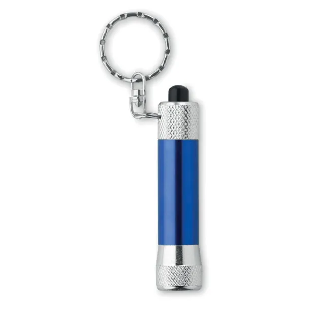 ARIZO Aluminium torch with key ring Blue