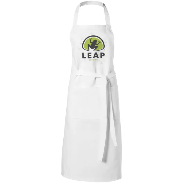 Viera apron with 2 pockets - Unbranded White