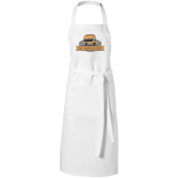 Viera apron with 2 pockets - Unbranded White